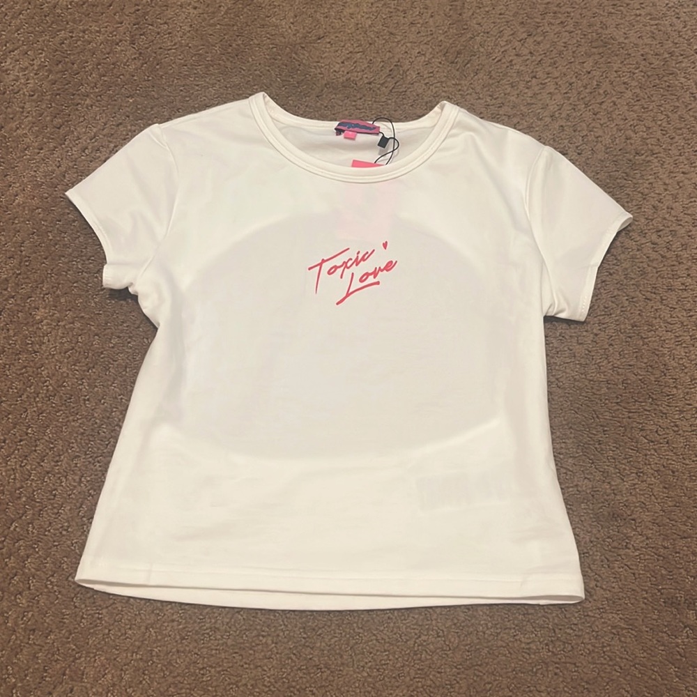 white, long, open back top